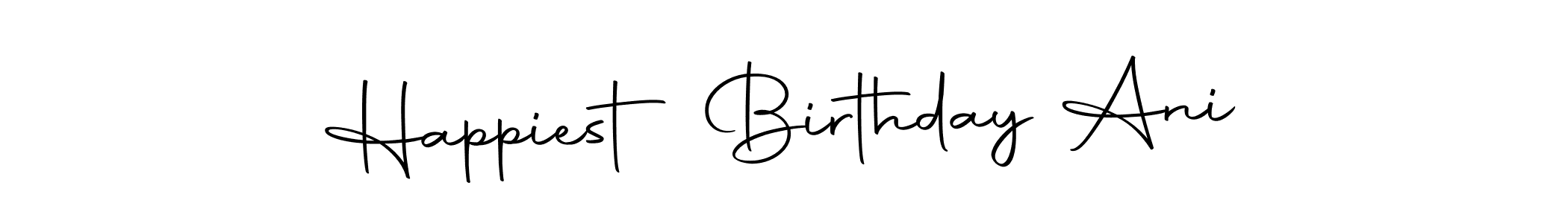 Similarly Autography-DOLnW is the best handwritten signature design. Signature creator online .You can use it as an online autograph creator for name Happiest Birthday Ani. Happiest Birthday Ani signature style 10 images and pictures png
