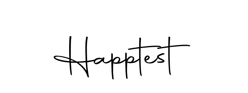 You should practise on your own different ways (Autography-DOLnW) to write your name (Happtest) in signature. don't let someone else do it for you. Happtest signature style 10 images and pictures png