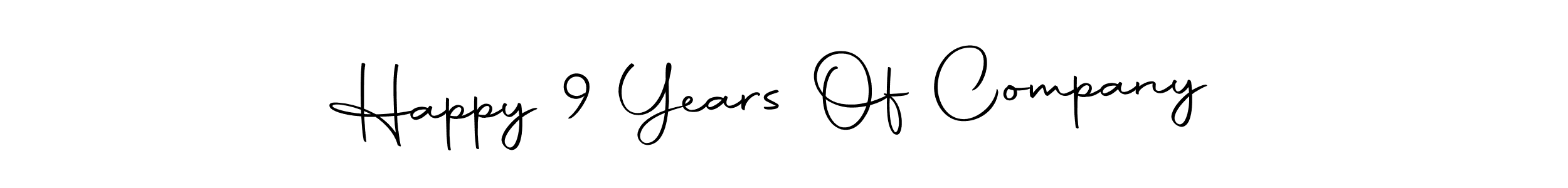 This is the best signature style for the Happy 9 Years Of Company  name. Also you like these signature font (Autography-DOLnW). Mix name signature. Happy 9 Years Of Company  signature style 10 images and pictures png