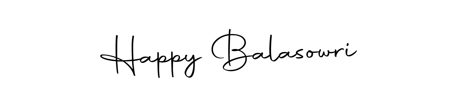Use a signature maker to create a handwritten signature online. With this signature software, you can design (Autography-DOLnW) your own signature for name Happy Balasowri. Happy Balasowri signature style 10 images and pictures png
