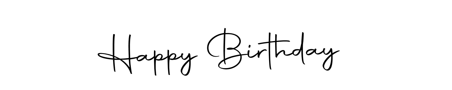 Also we have Happy Birthday  name is the best signature style. Create professional handwritten signature collection using Autography-DOLnW autograph style. Happy Birthday  signature style 10 images and pictures png