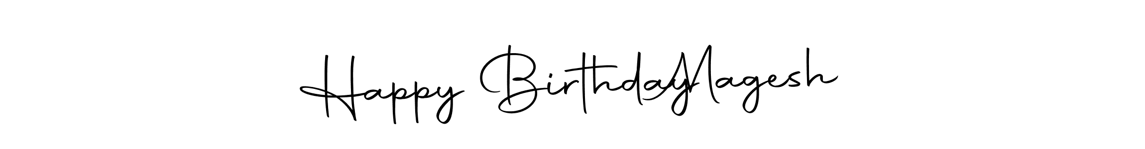 Use a signature maker to create a handwritten signature online. With this signature software, you can design (Autography-DOLnW) your own signature for name Happy Birthday   Magesh. Happy Birthday   Magesh signature style 10 images and pictures png