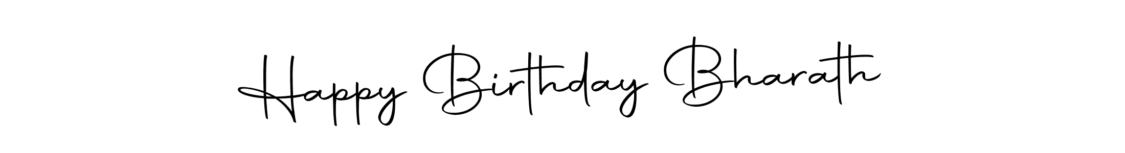 The best way (Autography-DOLnW) to make a short signature is to pick only two or three words in your name. The name Happy Birthday Bharath include a total of six letters. For converting this name. Happy Birthday Bharath signature style 10 images and pictures png