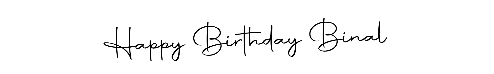 Create a beautiful signature design for name Happy Birthday Binal. With this signature (Autography-DOLnW) fonts, you can make a handwritten signature for free. Happy Birthday Binal signature style 10 images and pictures png