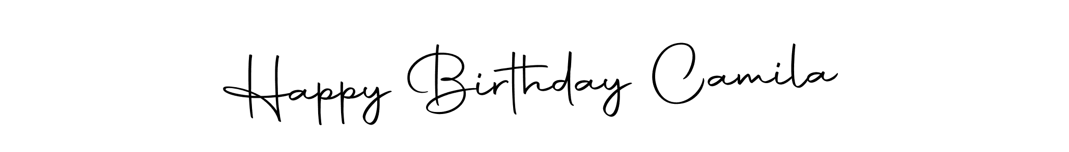 Here are the top 10 professional signature styles for the name Happy Birthday Camila. These are the best autograph styles you can use for your name. Happy Birthday Camila signature style 10 images and pictures png