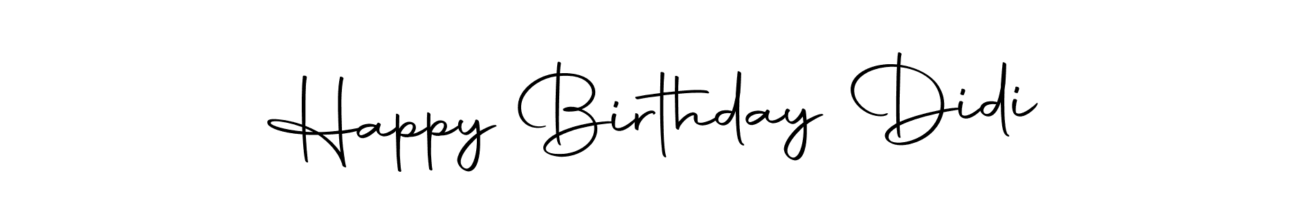 Similarly Autography-DOLnW is the best handwritten signature design. Signature creator online .You can use it as an online autograph creator for name Happy Birthday Didi. Happy Birthday Didi signature style 10 images and pictures png