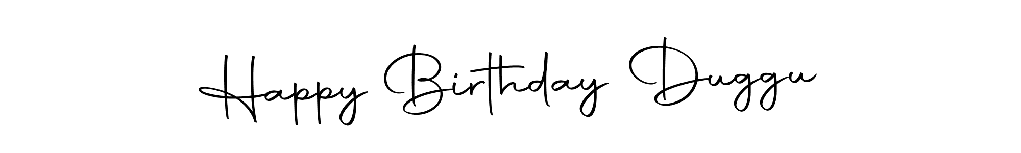 You can use this online signature creator to create a handwritten signature for the name Happy Birthday Duggu. This is the best online autograph maker. Happy Birthday Duggu signature style 10 images and pictures png