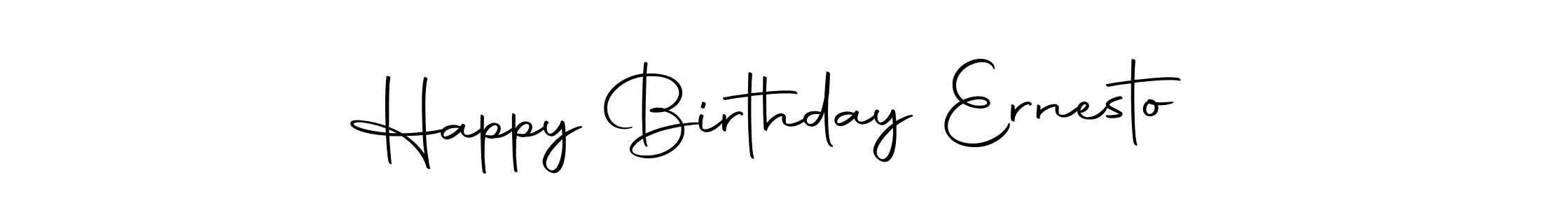 Also we have Happy Birthday Ernesto name is the best signature style. Create professional handwritten signature collection using Autography-DOLnW autograph style. Happy Birthday Ernesto signature style 10 images and pictures png