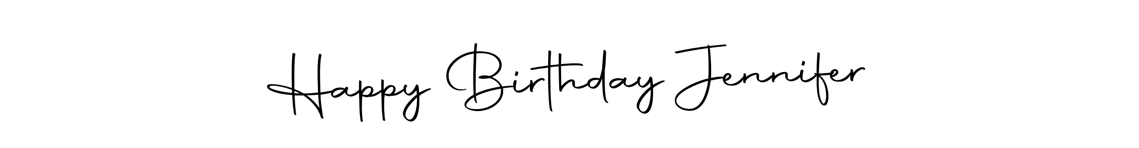 It looks lik you need a new signature style for name Happy Birthday Jennifer. Design unique handwritten (Autography-DOLnW) signature with our free signature maker in just a few clicks. Happy Birthday Jennifer signature style 10 images and pictures png