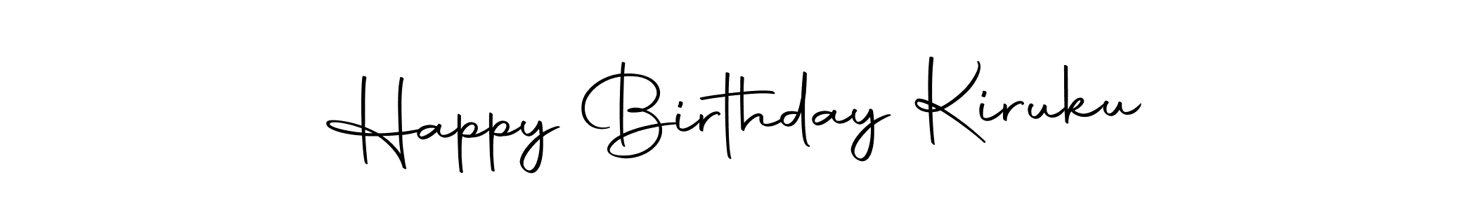 You can use this online signature creator to create a handwritten signature for the name Happy Birthday Kiruku. This is the best online autograph maker. Happy Birthday Kiruku signature style 10 images and pictures png