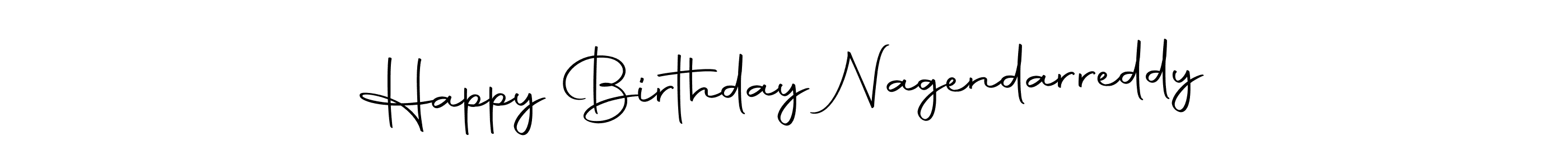 Create a beautiful signature design for name Happy Birthday Nagendarreddy. With this signature (Autography-DOLnW) fonts, you can make a handwritten signature for free. Happy Birthday Nagendarreddy signature style 10 images and pictures png