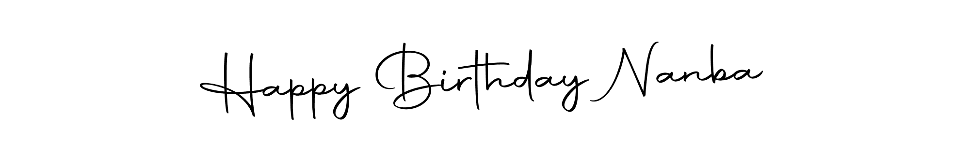 Similarly Autography-DOLnW is the best handwritten signature design. Signature creator online .You can use it as an online autograph creator for name Happy Birthday Nanba. Happy Birthday Nanba signature style 10 images and pictures png