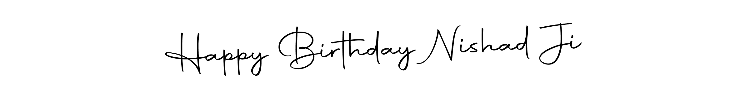 It looks lik you need a new signature style for name Happy Birthday Nishad Ji. Design unique handwritten (Autography-DOLnW) signature with our free signature maker in just a few clicks. Happy Birthday Nishad Ji signature style 10 images and pictures png
