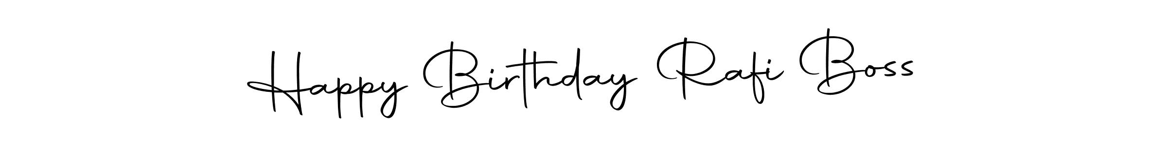 if you are searching for the best signature style for your name Happy Birthday Rafi Boss. so please give up your signature search. here we have designed multiple signature styles  using Autography-DOLnW. Happy Birthday Rafi Boss signature style 10 images and pictures png