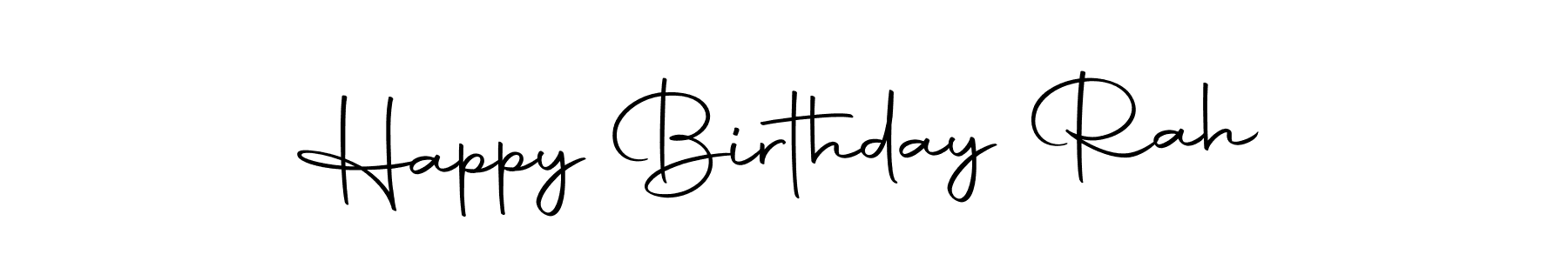 Design your own signature with our free online signature maker. With this signature software, you can create a handwritten (Autography-DOLnW) signature for name Happy Birthday Rah. Happy Birthday Rah signature style 10 images and pictures png