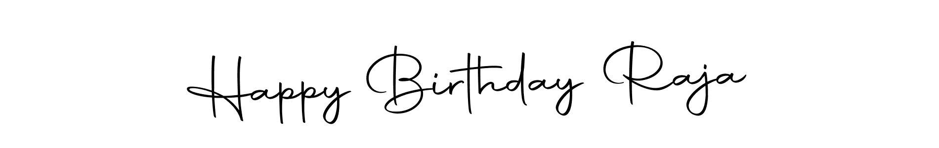 The best way (Autography-DOLnW) to make a short signature is to pick only two or three words in your name. The name Happy Birthday Raja include a total of six letters. For converting this name. Happy Birthday Raja signature style 10 images and pictures png