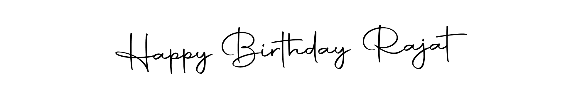 Create a beautiful signature design for name Happy Birthday Rajat. With this signature (Autography-DOLnW) fonts, you can make a handwritten signature for free. Happy Birthday Rajat signature style 10 images and pictures png