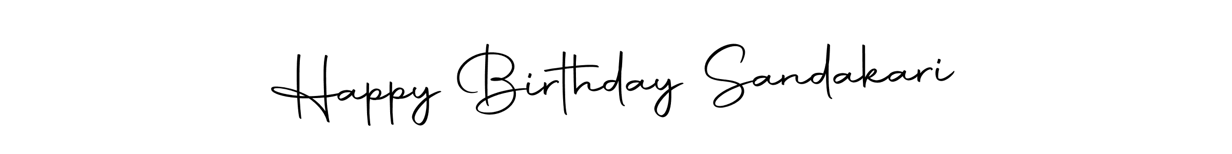 How to make Happy Birthday Sandakari signature? Autography-DOLnW is a professional autograph style. Create handwritten signature for Happy Birthday Sandakari name. Happy Birthday Sandakari signature style 10 images and pictures png