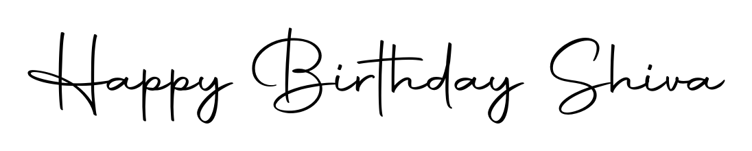 Give your name Happy Birthday Shiva an exquisite flair with the Autography-DOLnW script font. Ideal for contracts, resumes, and formal letterheads. Happy Birthday Shiva signature style 10 images and pictures png