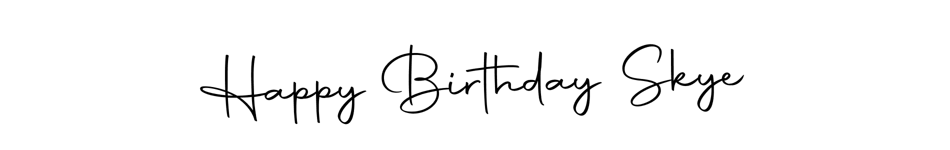 Here are the top 10 professional signature styles for the name Happy Birthday Skye. These are the best autograph styles you can use for your name. Happy Birthday Skye signature style 10 images and pictures png