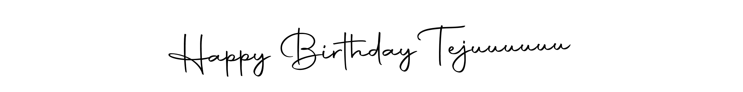 Also we have Happy Birthday Tejuuuuuu name is the best signature style. Create professional handwritten signature collection using Autography-DOLnW autograph style. Happy Birthday Tejuuuuuu signature style 10 images and pictures png