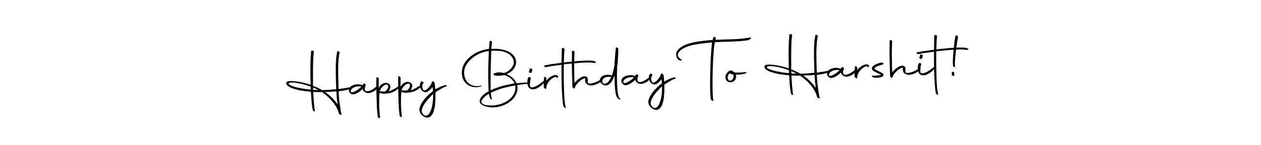 The best way (Autography-DOLnW) to make a short signature is to pick only two or three words in your name. The name Happy Birthday To Harshit! include a total of six letters. For converting this name. Happy Birthday To Harshit! signature style 10 images and pictures png