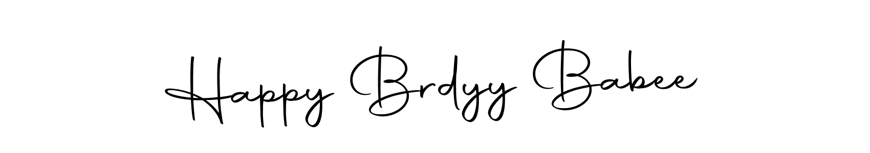 Make a beautiful signature design for name Happy Brdyy Babee. With this signature (Autography-DOLnW) style, you can create a handwritten signature for free. Happy Brdyy Babee signature style 10 images and pictures png