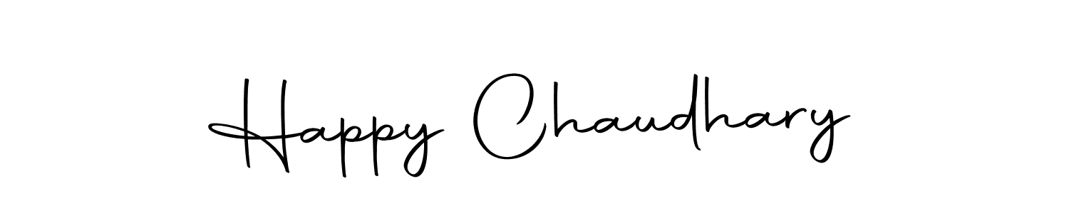 Make a short Happy Chaudhary signature style. Manage your documents anywhere anytime using Autography-DOLnW. Create and add eSignatures, submit forms, share and send files easily. Happy Chaudhary signature style 10 images and pictures png