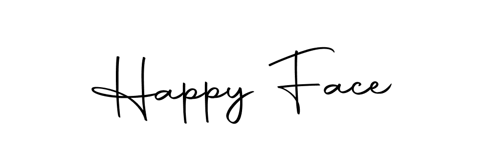 How to Draw Happy Face signature style? Autography-DOLnW is a latest design signature styles for name Happy Face. Happy Face signature style 10 images and pictures png