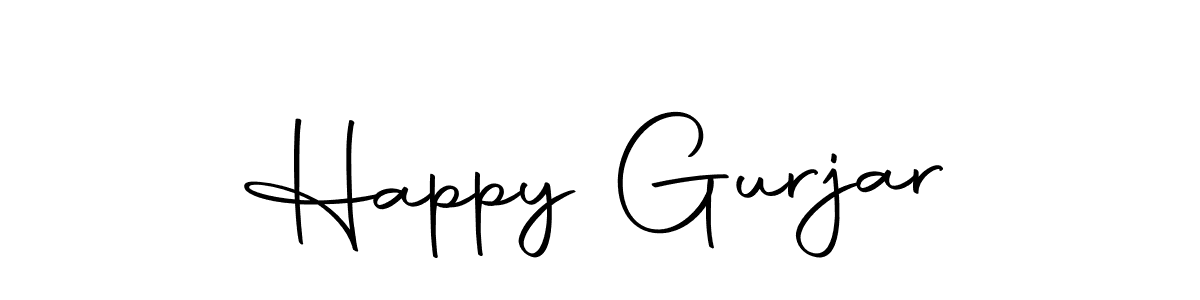 Also we have Happy Gurjar name is the best signature style. Create professional handwritten signature collection using Autography-DOLnW autograph style. Happy Gurjar signature style 10 images and pictures png