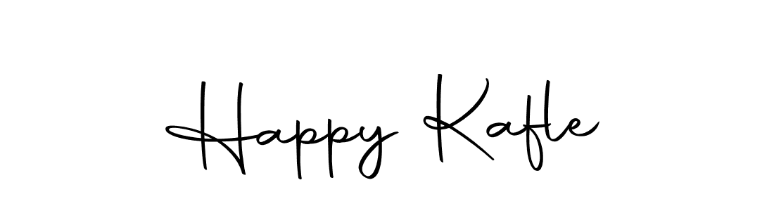 How to make Happy Kafle name signature. Use Autography-DOLnW style for creating short signs online. This is the latest handwritten sign. Happy Kafle signature style 10 images and pictures png