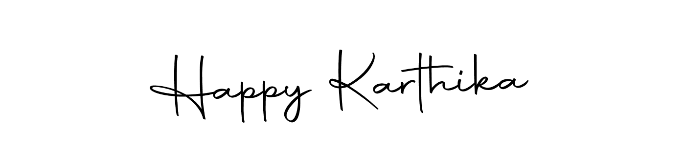 Use a signature maker to create a handwritten signature online. With this signature software, you can design (Autography-DOLnW) your own signature for name Happy Karthika. Happy Karthika signature style 10 images and pictures png