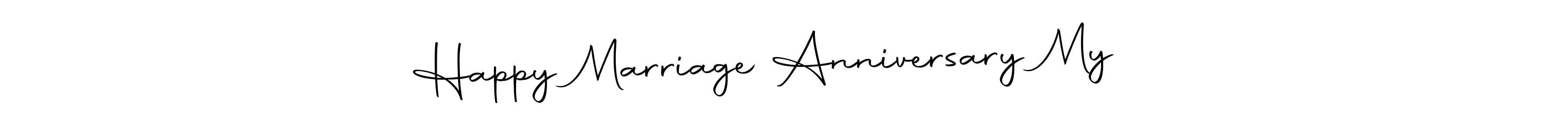 Make a beautiful signature design for name Happy Marriage Anniversary My ❤️. With this signature (Autography-DOLnW) style, you can create a handwritten signature for free. Happy Marriage Anniversary My ❤️ signature style 10 images and pictures png