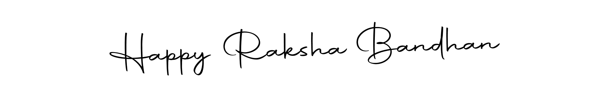 Design your own signature with our free online signature maker. With this signature software, you can create a handwritten (Autography-DOLnW) signature for name Happy Raksha Bandhan. Happy Raksha Bandhan signature style 10 images and pictures png