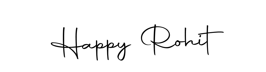 How to make Happy Rohit name signature. Use Autography-DOLnW style for creating short signs online. This is the latest handwritten sign. Happy Rohit signature style 10 images and pictures png