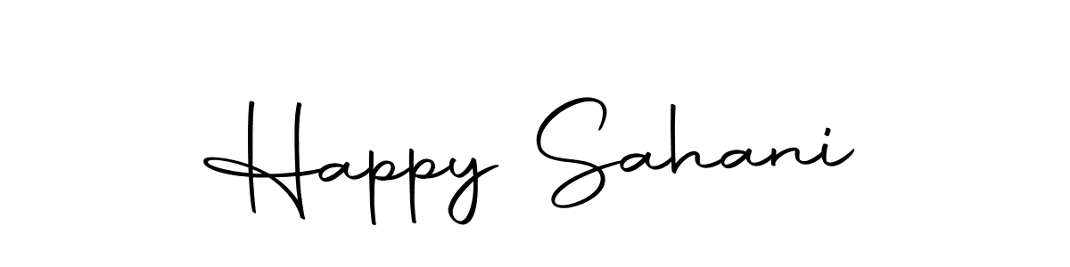 Design your own signature with our free online signature maker. With this signature software, you can create a handwritten (Autography-DOLnW) signature for name Happy Sahani. Happy Sahani signature style 10 images and pictures png