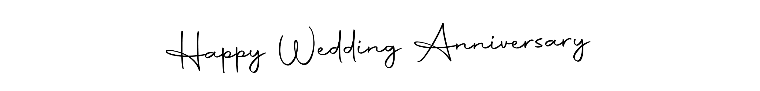 Make a beautiful signature design for name Happy Wedding Anniversary. With this signature (Autography-DOLnW) style, you can create a handwritten signature for free. Happy Wedding Anniversary signature style 10 images and pictures png