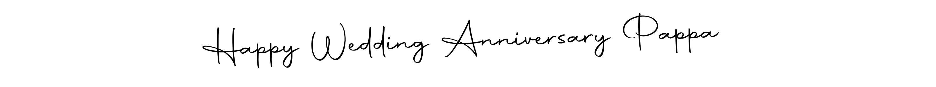 Autography-DOLnW is a professional signature style that is perfect for those who want to add a touch of class to their signature. It is also a great choice for those who want to make their signature more unique. Get Happy Wedding Anniversary Pappa  name to fancy signature for free. Happy Wedding Anniversary Pappa  signature style 10 images and pictures png