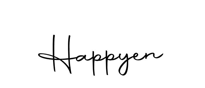 Create a beautiful signature design for name Happyen. With this signature (Autography-DOLnW) fonts, you can make a handwritten signature for free. Happyen signature style 10 images and pictures png