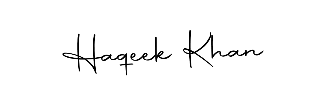 You can use this online signature creator to create a handwritten signature for the name Haqeek Khan. This is the best online autograph maker. Haqeek Khan signature style 10 images and pictures png