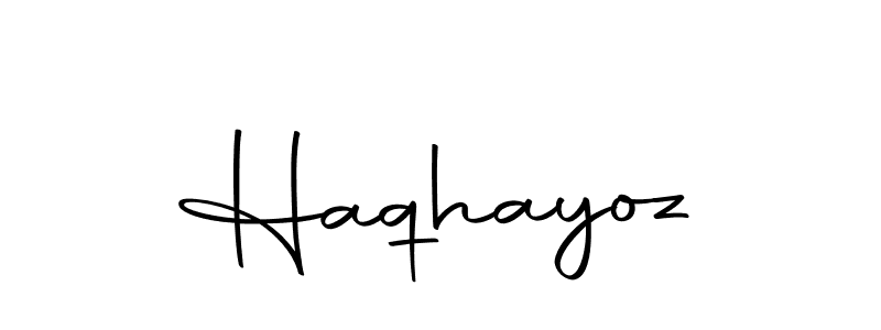 Design your own signature with our free online signature maker. With this signature software, you can create a handwritten (Autography-DOLnW) signature for name Haqhayoz. Haqhayoz signature style 10 images and pictures png