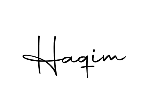 Create a beautiful signature design for name Haqim. With this signature (Autography-DOLnW) fonts, you can make a handwritten signature for free. Haqim signature style 10 images and pictures png