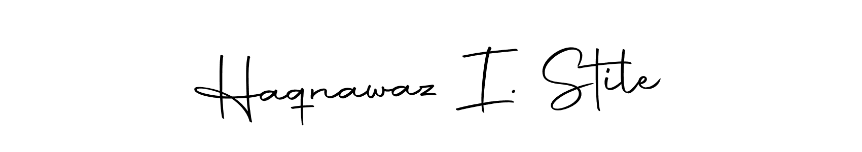 Use a signature maker to create a handwritten signature online. With this signature software, you can design (Autography-DOLnW) your own signature for name Haqnawaz I. Stile. Haqnawaz I. Stile signature style 10 images and pictures png