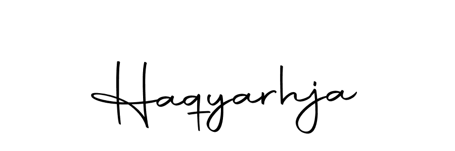 Design your own signature with our free online signature maker. With this signature software, you can create a handwritten (Autography-DOLnW) signature for name Haqyarhja. Haqyarhja signature style 10 images and pictures png