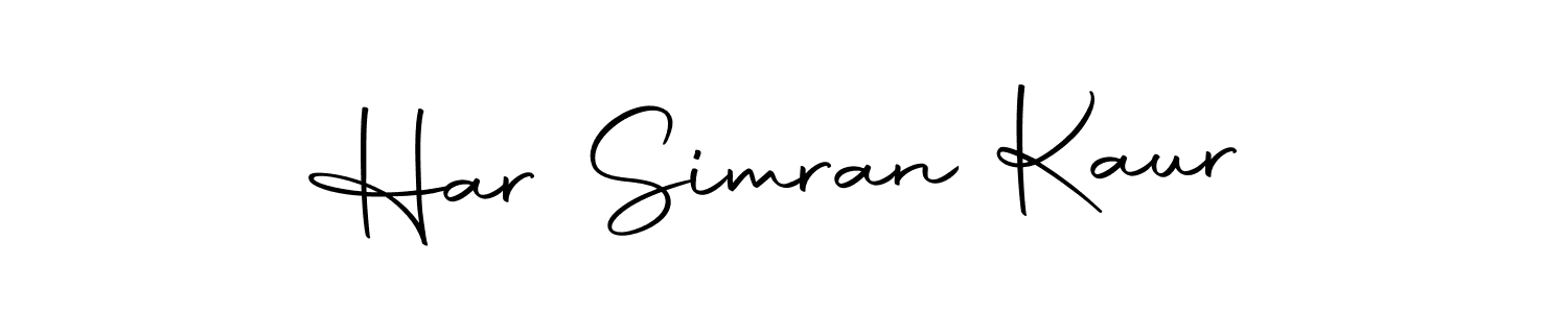 Create a beautiful signature design for name Har Simran Kaur. With this signature (Autography-DOLnW) fonts, you can make a handwritten signature for free. Har Simran Kaur signature style 10 images and pictures png