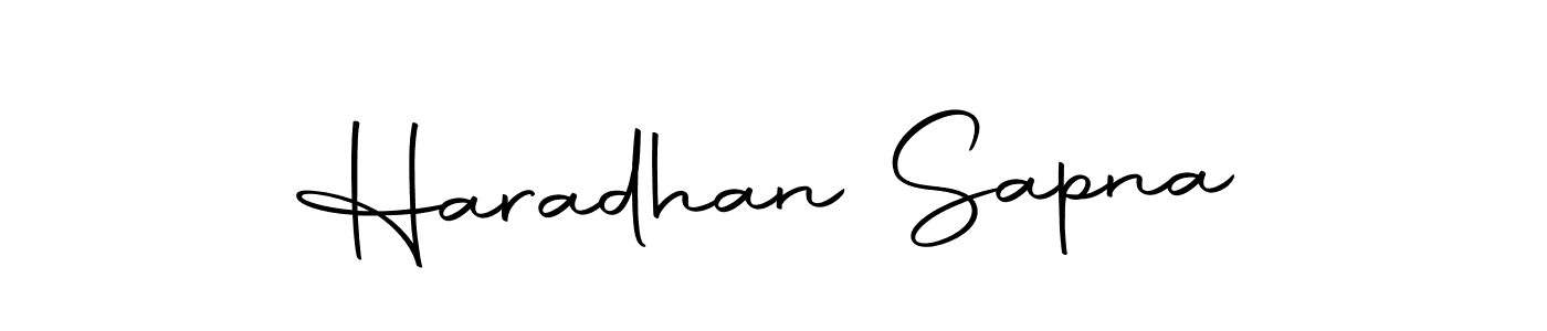 Create a beautiful signature design for name Haradhan Sapna. With this signature (Autography-DOLnW) fonts, you can make a handwritten signature for free. Haradhan Sapna signature style 10 images and pictures png