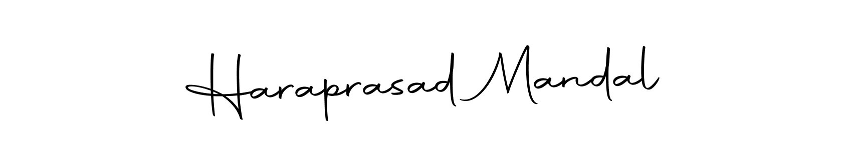 How to make Haraprasad Mandal name signature. Use Autography-DOLnW style for creating short signs online. This is the latest handwritten sign. Haraprasad Mandal signature style 10 images and pictures png