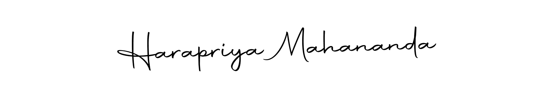 Design your own signature with our free online signature maker. With this signature software, you can create a handwritten (Autography-DOLnW) signature for name Harapriya Mahananda. Harapriya Mahananda signature style 10 images and pictures png