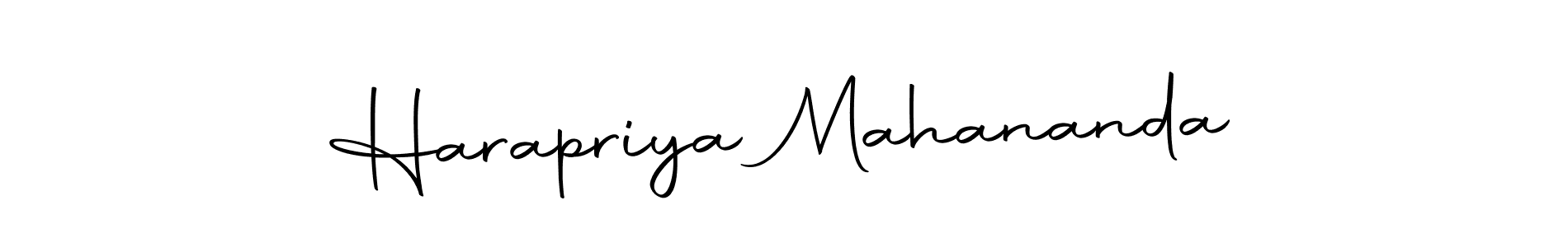 Design your own signature with our free online signature maker. With this signature software, you can create a handwritten (Autography-DOLnW) signature for name Harapriya Mahananda. Harapriya Mahananda signature style 10 images and pictures png