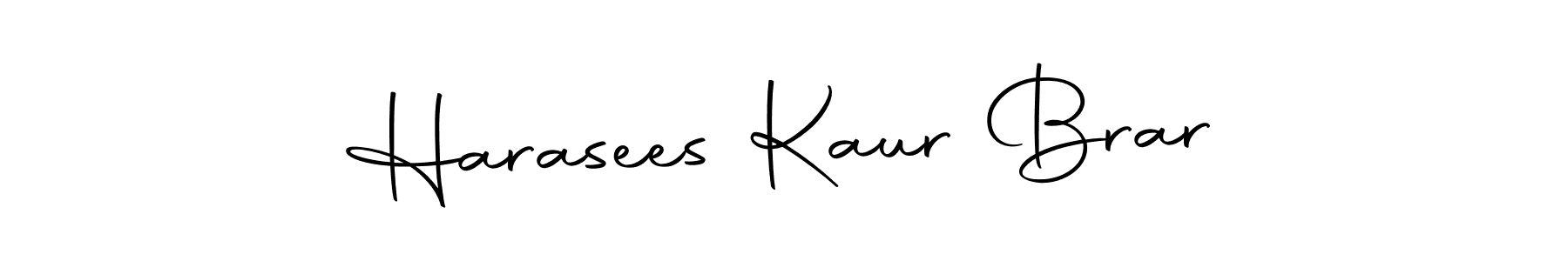 Make a short Harasees Kaur Brar signature style. Manage your documents anywhere anytime using Autography-DOLnW. Create and add eSignatures, submit forms, share and send files easily. Harasees Kaur Brar signature style 10 images and pictures png